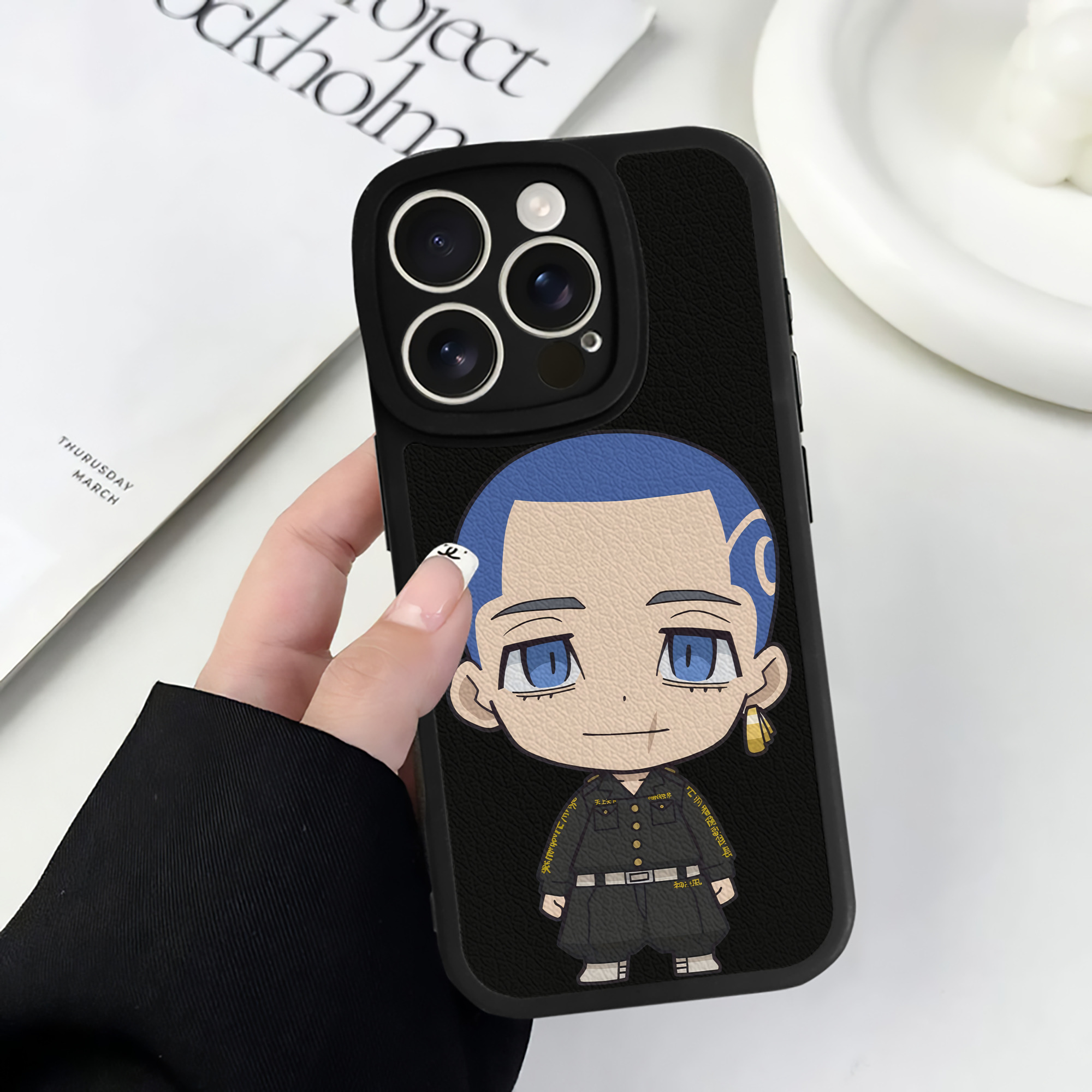 （画像用） 東京リベンジャーズ Tokyo Revengers 【iPhone 16シリーズ対応】シリコンスマホケース（レザー調） 材質：シリコン